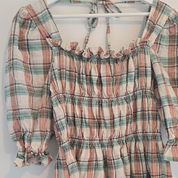 AND APRIL Plaid Ruffle Dress - Picture 3 of 13